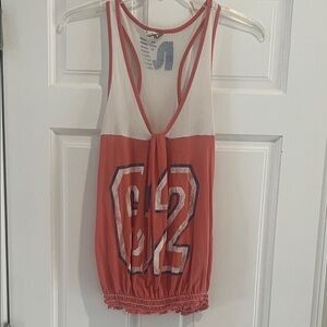 Rebel Yell Red and White Graphic Tank Top